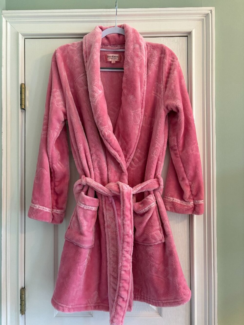 Juicy Couture Pink Plush Robe Size Large XLarge